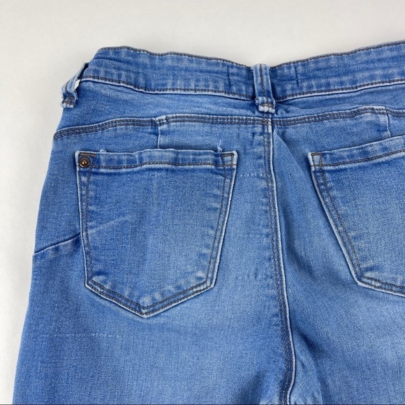 NOBO No Boundaries Jeans Womens Juniors Size 9 Light Wash Distressed - Picture 9 of 9